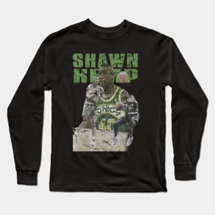 Shawn Kemp the reignman vintage cracked Long Sleeve T-Shirt